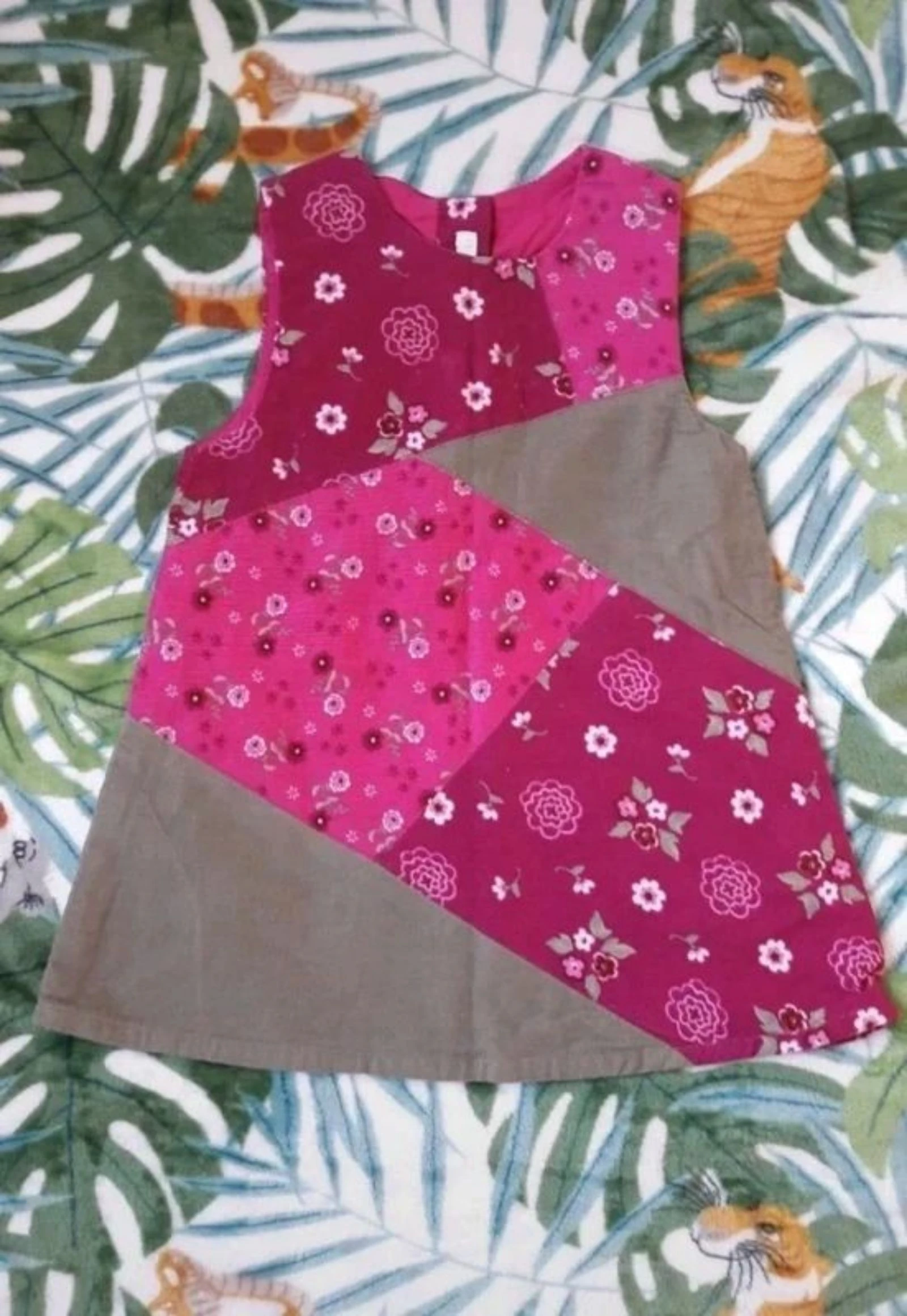 Vestido patchwork H&M 